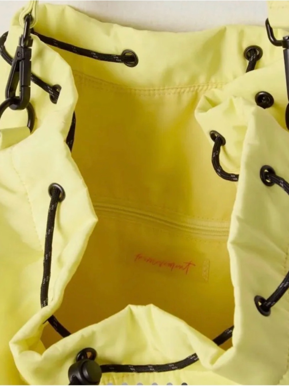 Free People Yellow Canvas Beach Tote - Picture 3 of 3